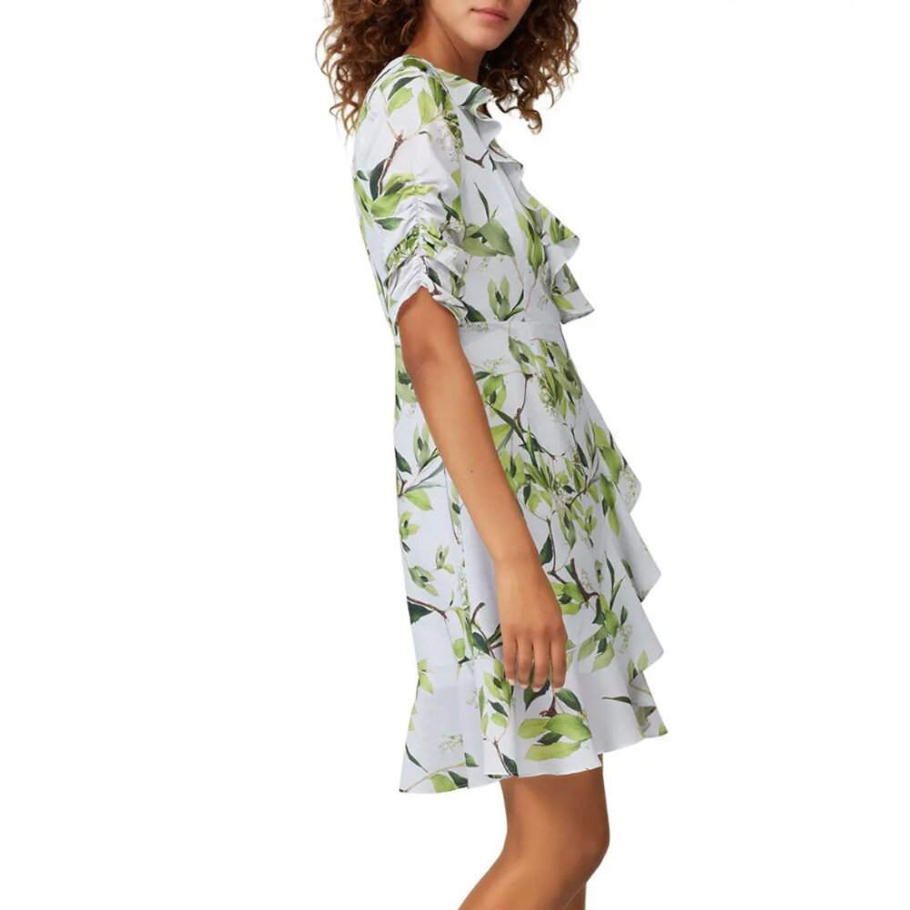 Size 4 - ADRIANNA PAPELL - Floral Faux Wrap Dress Rent the Runway $149 msrp - Picture 7 of 15